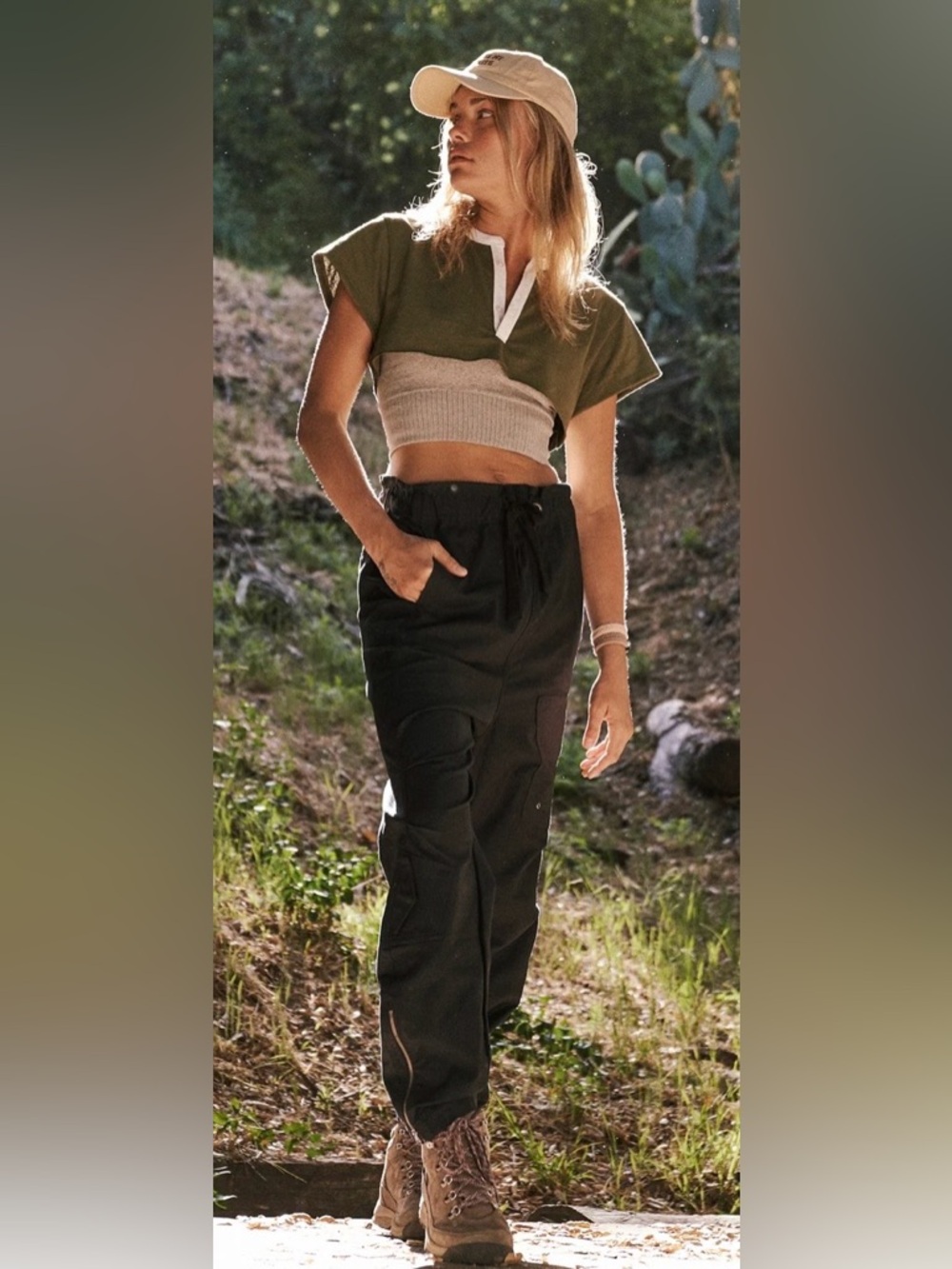 Free people movement spring trekker drop crotch nylon pants - Picture 8 of 13